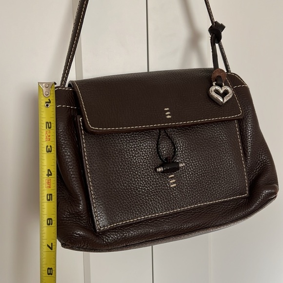 Vintage Brighton pebble leather bold stitch snap front purse - Picture 13 of 17